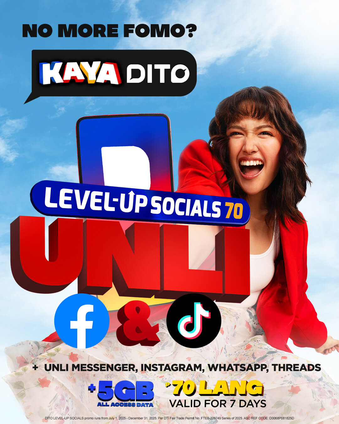 Enjoy DITO Level Up Packs with Big Data, Unli Calls & Mo…